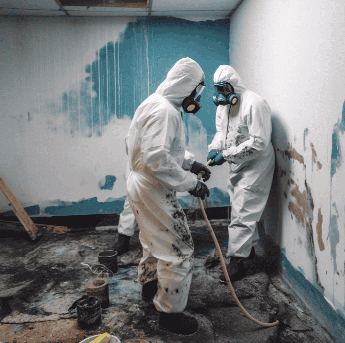 mold remediation crew at work in kentwood mi